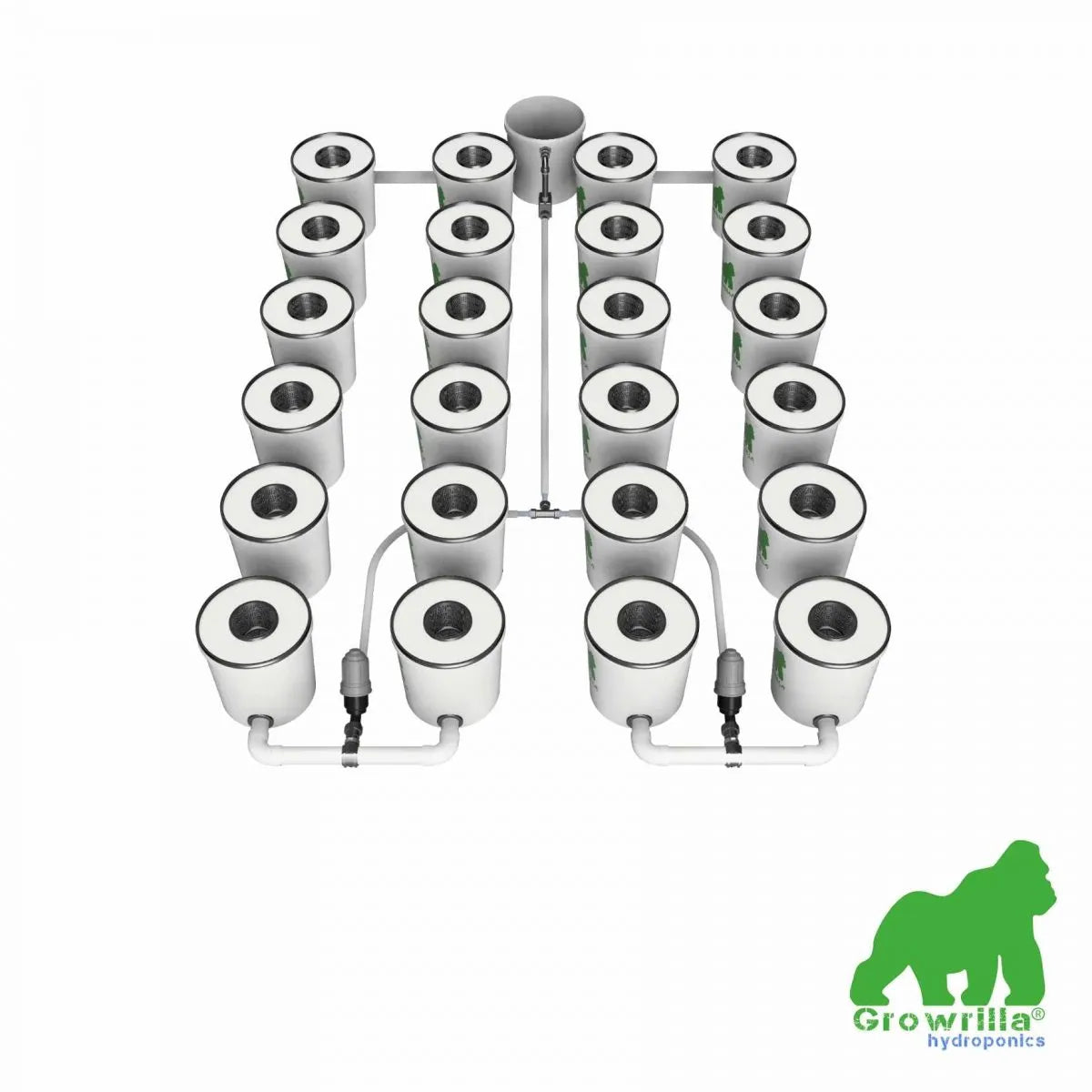 Growrilla (R)DWC PRO Hydroponic System – 24 Beholdere