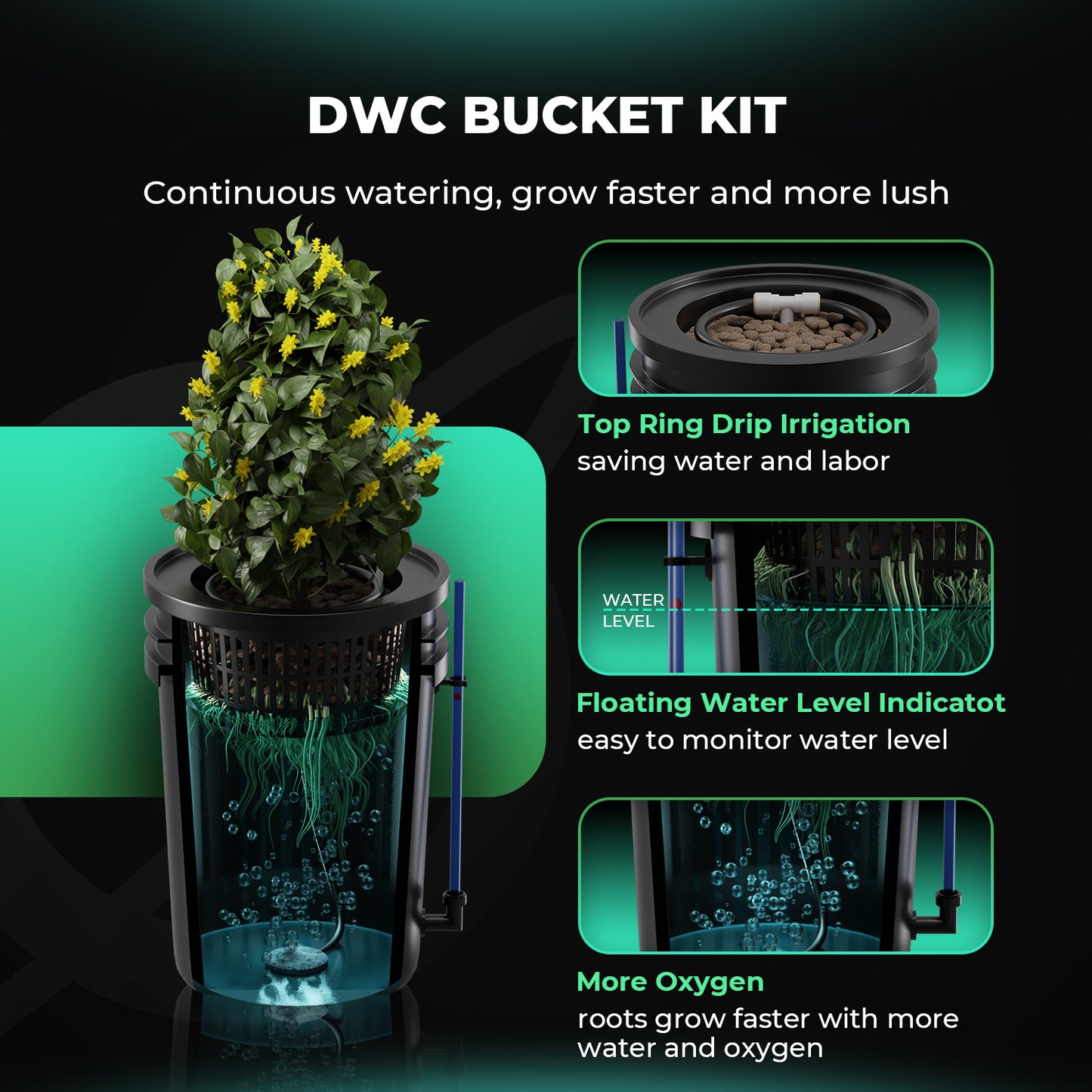 Mars Hydro DWC System 2 tankar