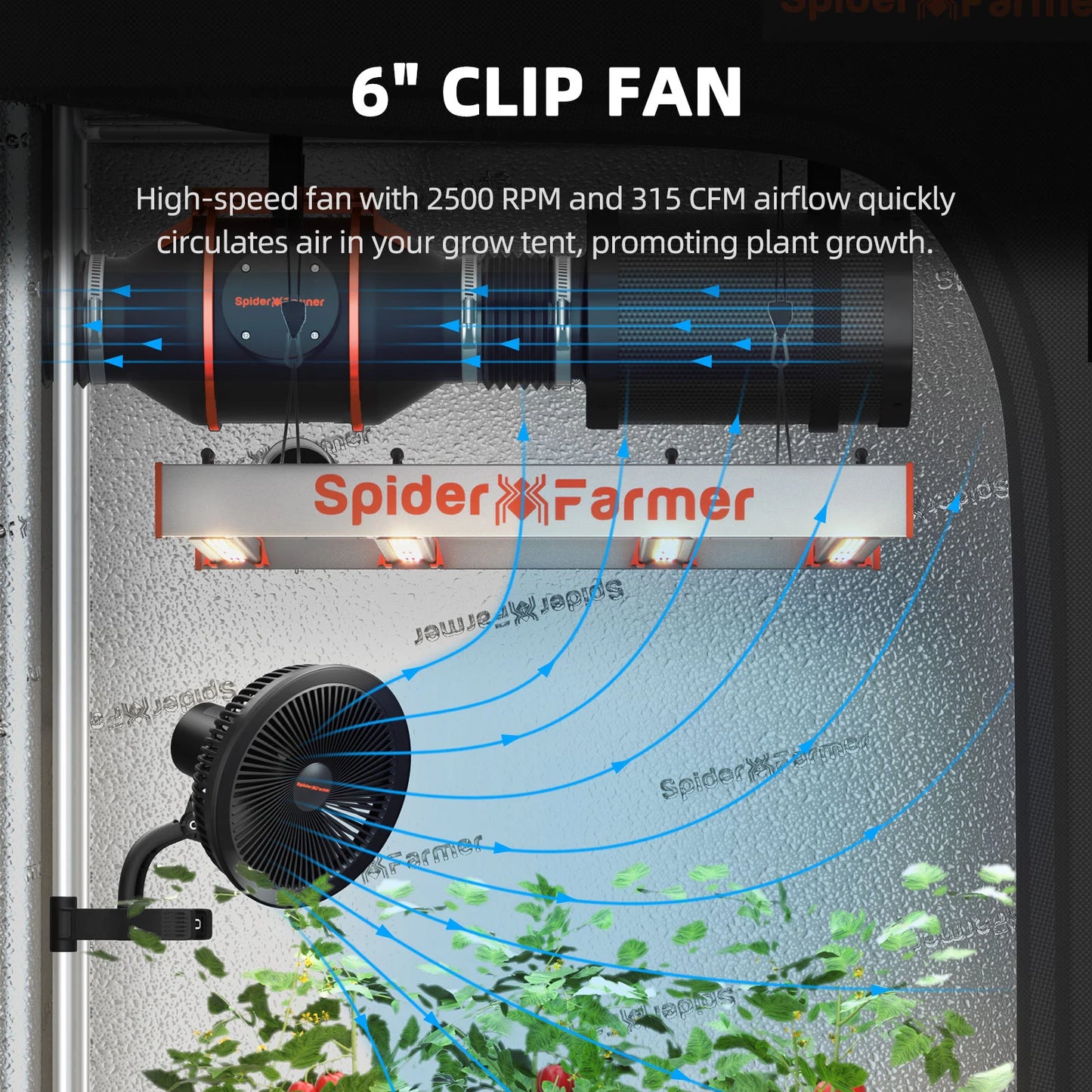 Spider Farmer G3000 Komplett Grow Kit 90x90x180cm Full Spectrum Speed ​​Controller