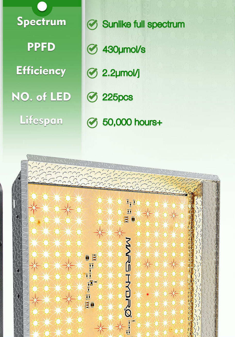 MARS HYDRO TS600 2,4µmol/J 100W