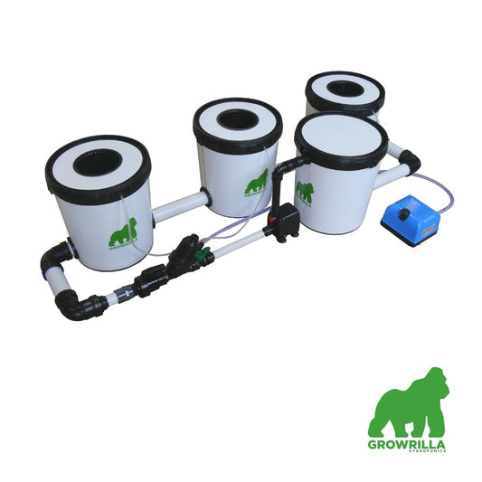 Growrilla (R)DWC PRO Hydroponic System – 3 in-line containere