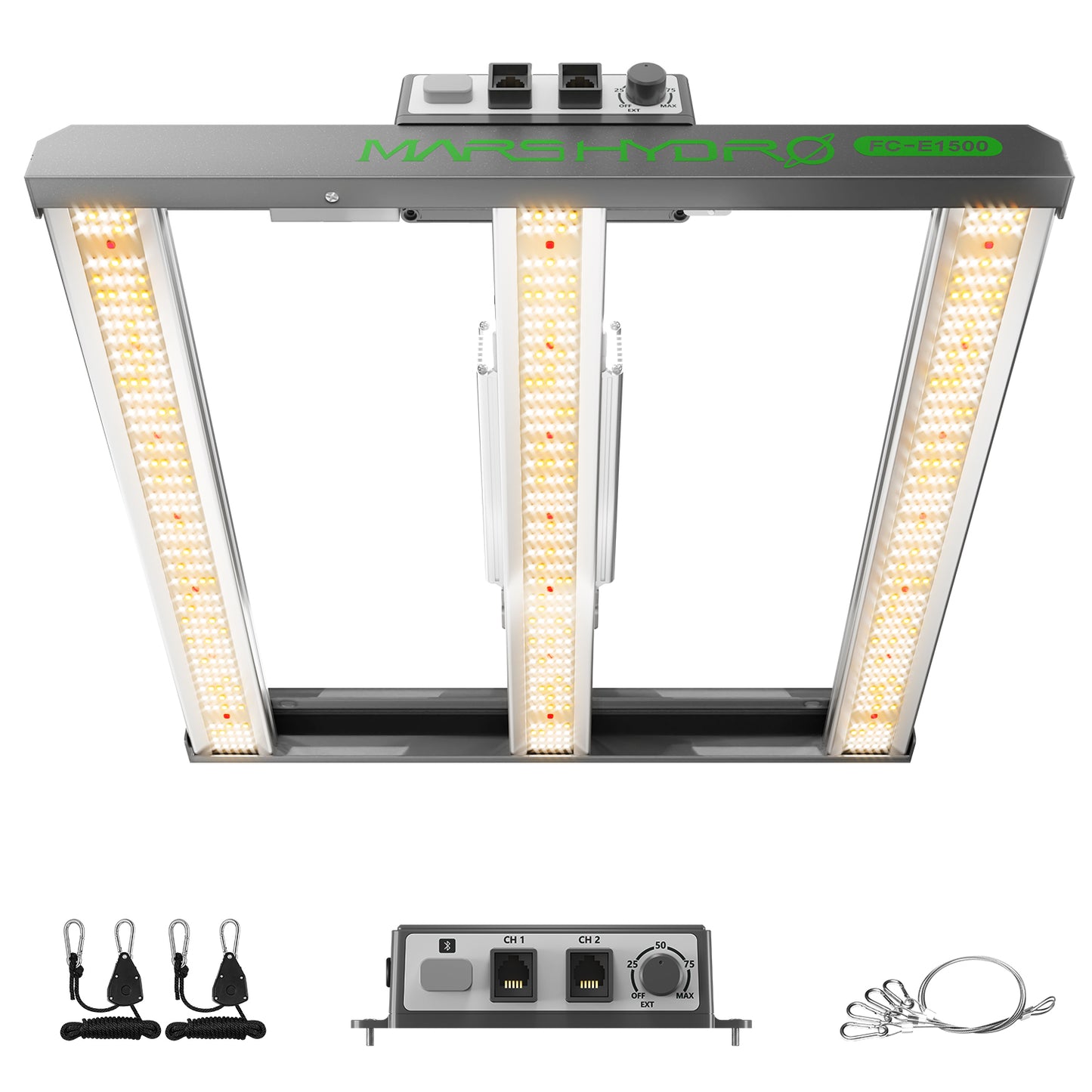 Mars Hydro FC E 1500 – 2,8µmol/J Dæmpbar Full Spectrum LED Kweek-lampe