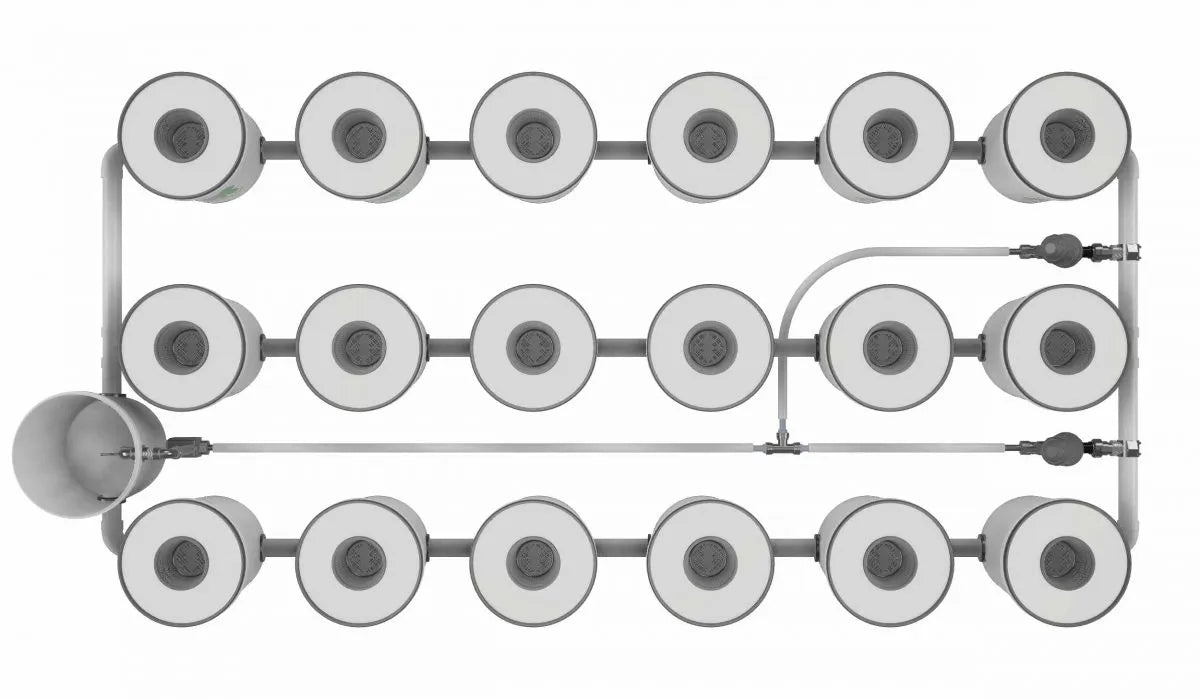 Growrilla (R)DWC PRO Hydroponic System – 18 behållare